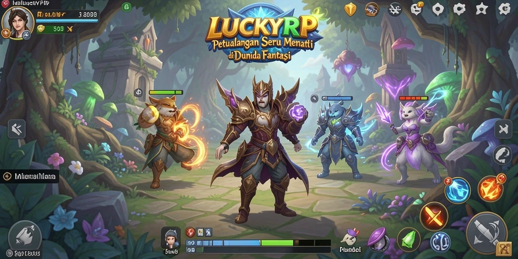 Tangkapan layar gameplay LUCKYRP menampilkan petualangan di dunia yang memukau.